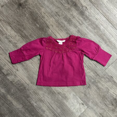 Pink Shirt with Embroidery - Size 62