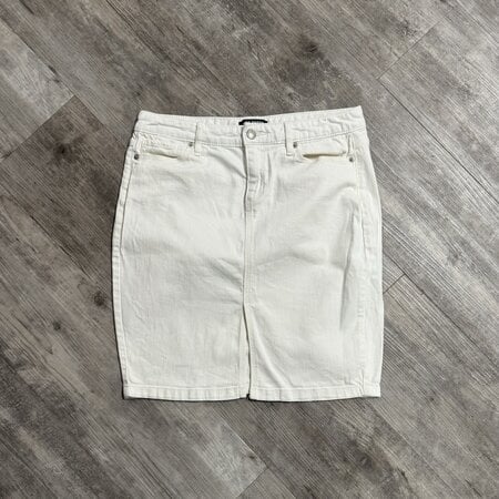 White Jean Skirt - Size 26
