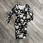 Black Floral Print Maternity Dress - Size S