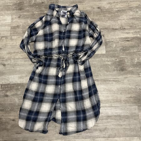 Plaid Maternity Dress - Size XL