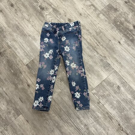 Floral Print Jeans - Size 5