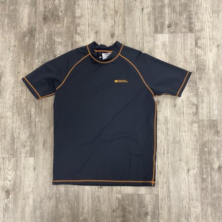 Navy Swim-shirt with Orange Stitching - Size L