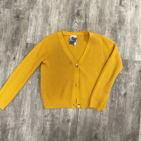 Mustard Knit Cardigan - Size 14/16