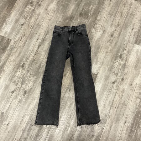 Black Washed Jeans with Raw Edge - Size 2