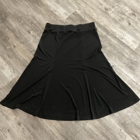 Black A Line Long Skirt Size XL