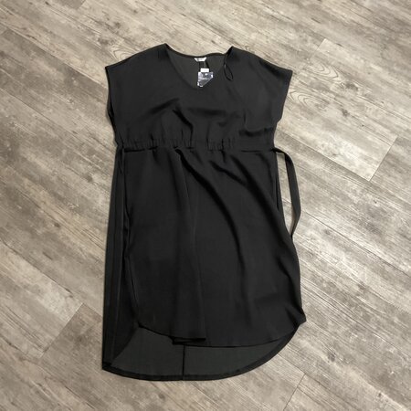 Black Tie Waist Stretch Dress Size 1