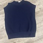 Navy Knit Sweater Vest  - Size 46