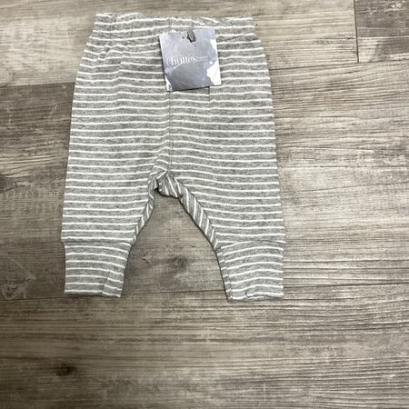 Grey and White Striped Leggings - Size 56