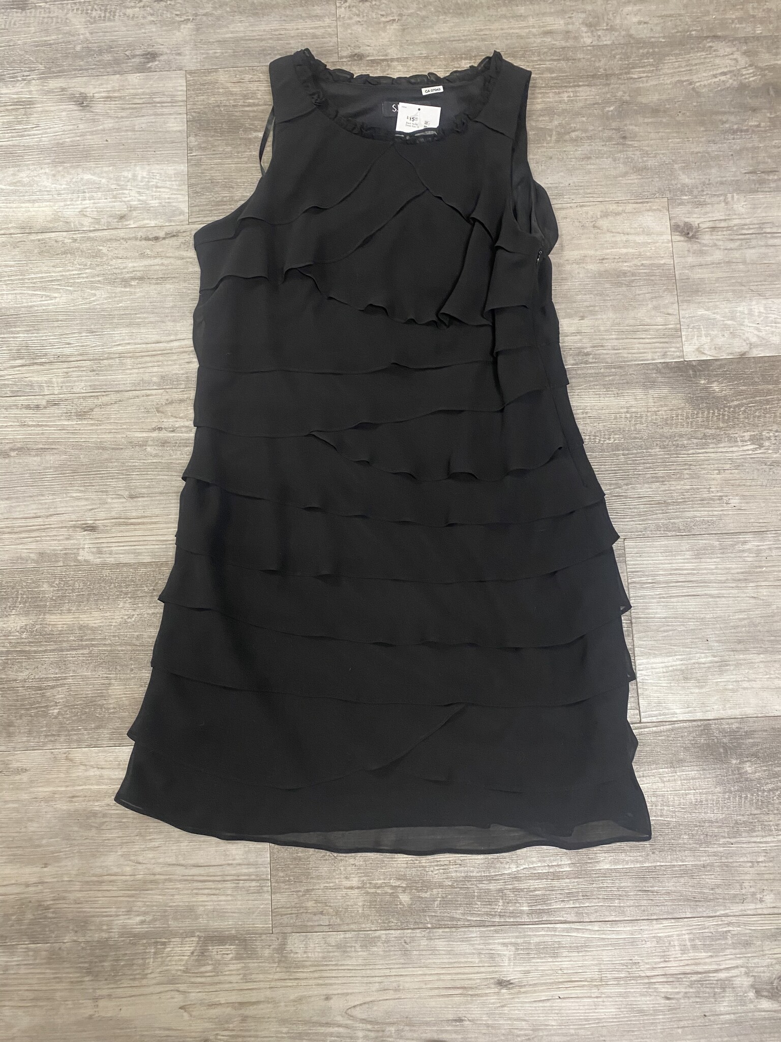 Black Ruffle Dress Size 16