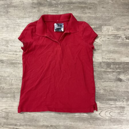 Red Short Sleeve Polo Size 10/12