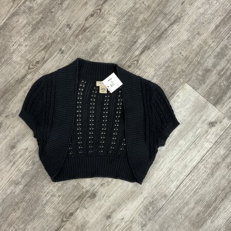 Black Crochet Bolero Size M
