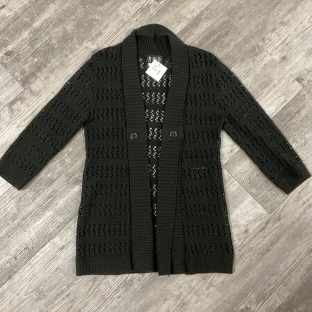 Black Crochet Cardigan Size S