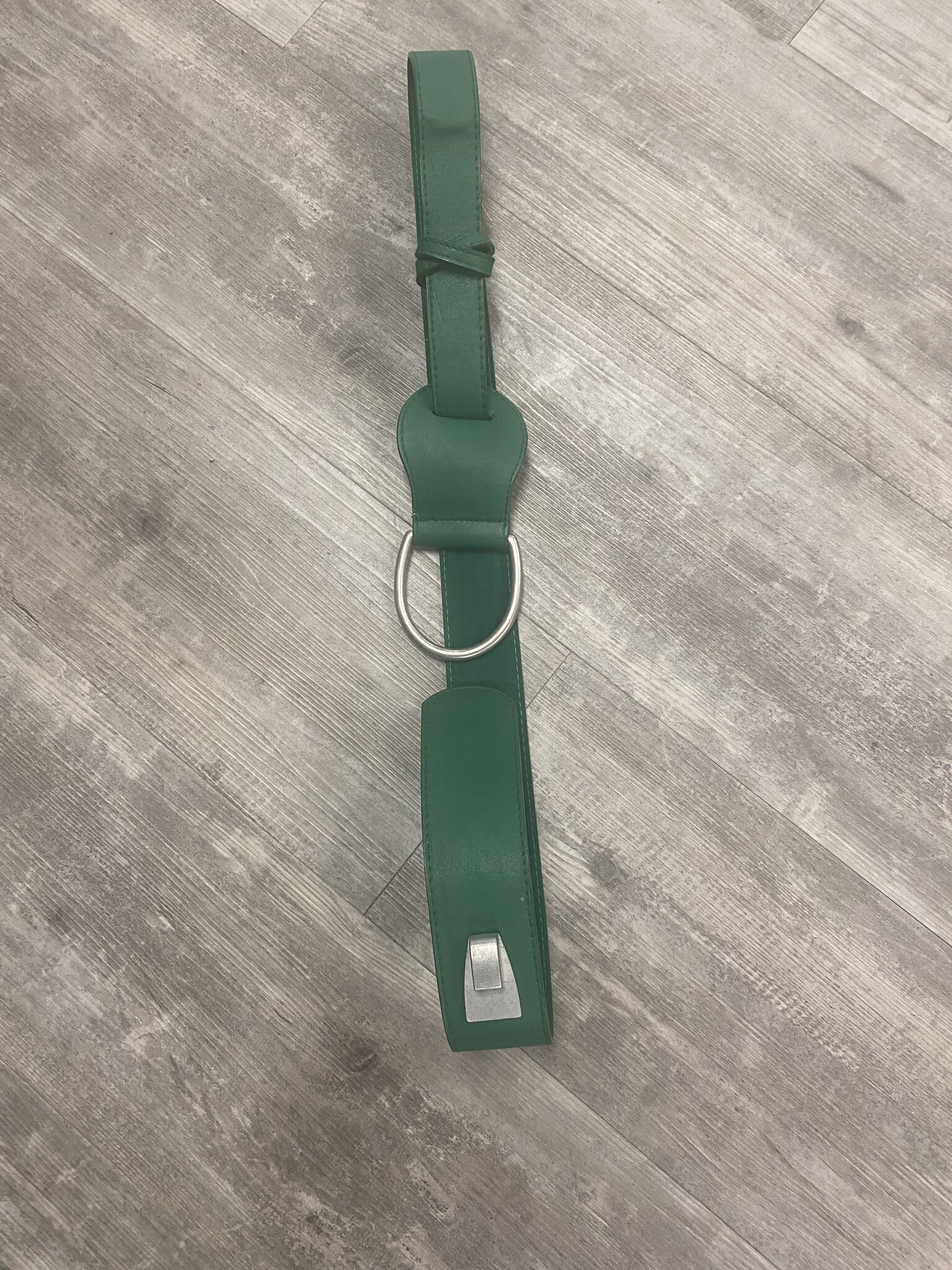 Green Leather Belt with Soft Lining