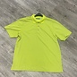 Lime Fine Stripe Polo Size L