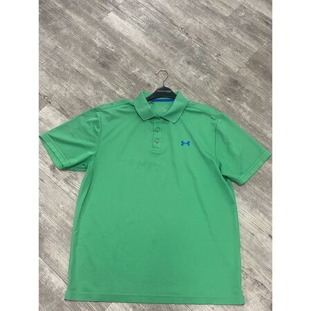 Green Polo with Blue Accent Size L