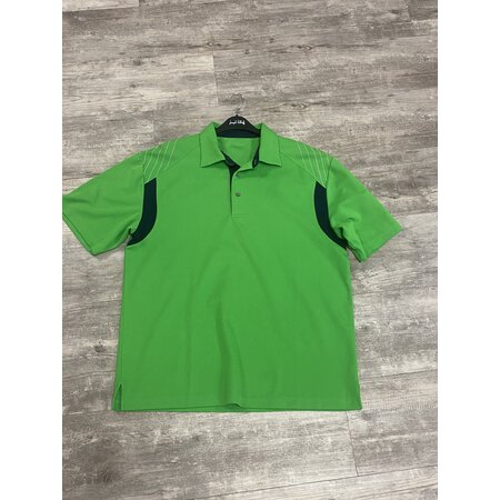 Green and Navy Polo Size L