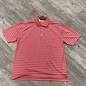 Pink Stripe Polo Size L