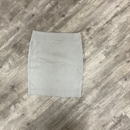 Grey and White Pinstripe Skirt Size M