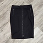 Black Pencil Skirt with Front Zipper Size XS