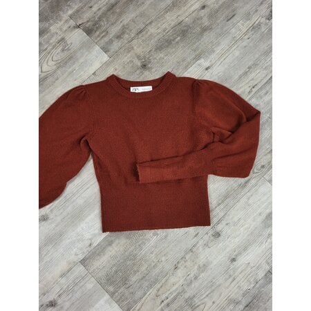 Rust Short Sweater Size S