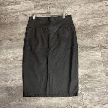 Black Metallic Skirt - Size S