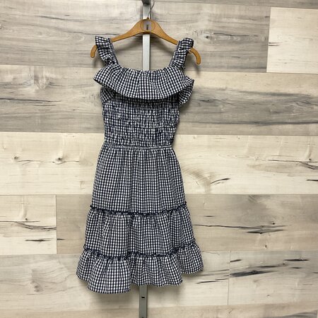 Blue and White Gingham Dress