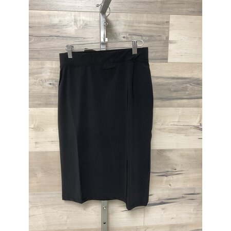 Black Travel Jersey Skirt 58cm