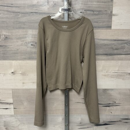 Clay Ribbed Top - Size S