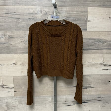 Rust Cropped Sweater - Size S