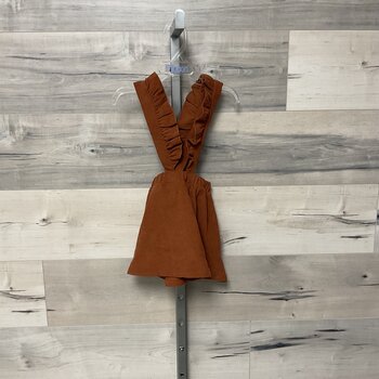 Rust Jumper with Ruffles