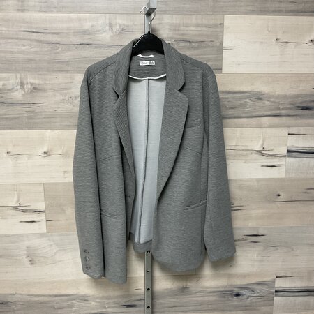 Grey Ribbed Blazer - Size XL