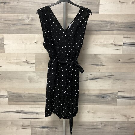 Embroidered Dot Tie Waist Dress Size 24