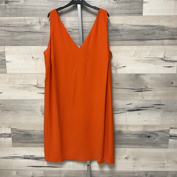 Orange V Neck Dress Size 22W