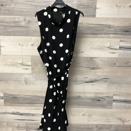black Polka Dot Dress Size 24W