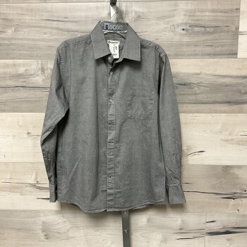 Grey Dot Dress Shirt Size 14