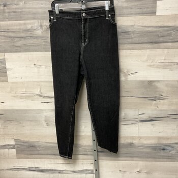 Black Acid Wash Jeans - Size 20