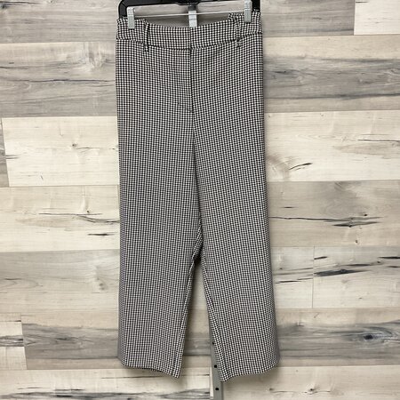 Light Blush and Black Houndstooth Print Pants - Size 20