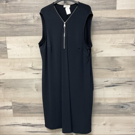 Charcoal Sleeveless Dress with Zipper - Size 24
