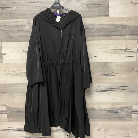 Black Raincoat Dress - Size XL