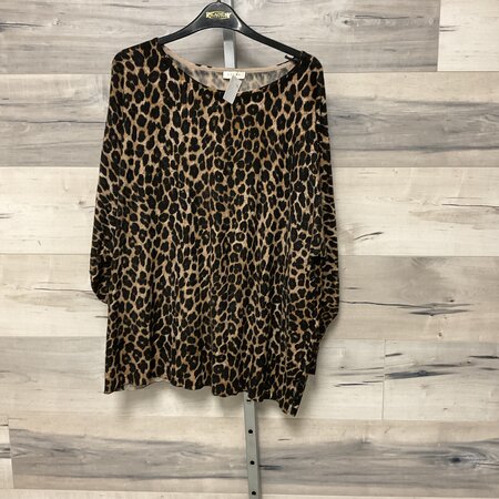 Leopard Print Sweater - Size 3X