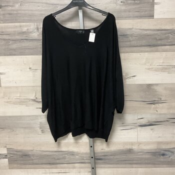 Black Half Sleeve Sweater - Size 3X