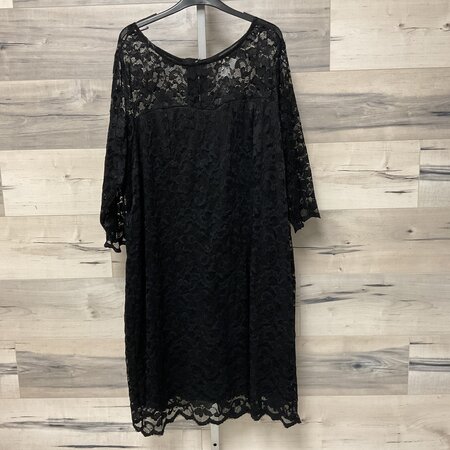 Black Lace Dress - Size 3X