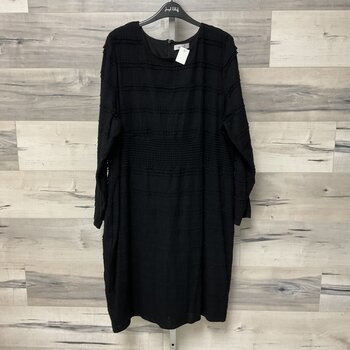 Black Textured Dress - Size 52