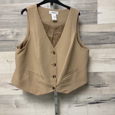Tan Vest with Gold Buttons - Size 22