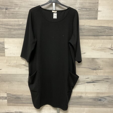 Black Cable Texture Dress Size 3X