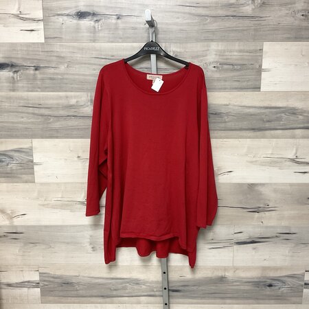Cherry Red Sweater - Size 3X