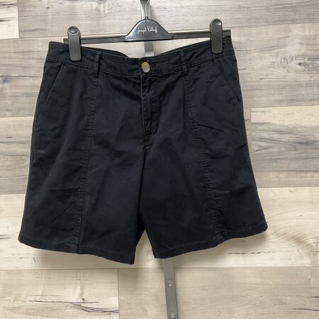Black Shorts with Button - Size 10