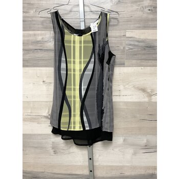 Yellow and Grey Tank top with Liner - Size S