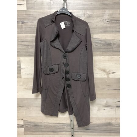 Grey Cardigan with Buttons - Size S