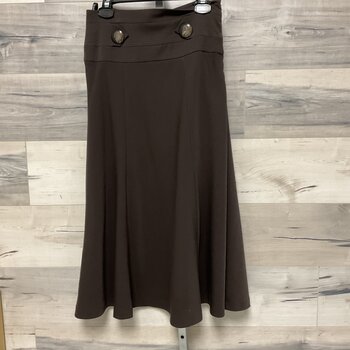 Dark Brown Maxi Skirt - Size 6